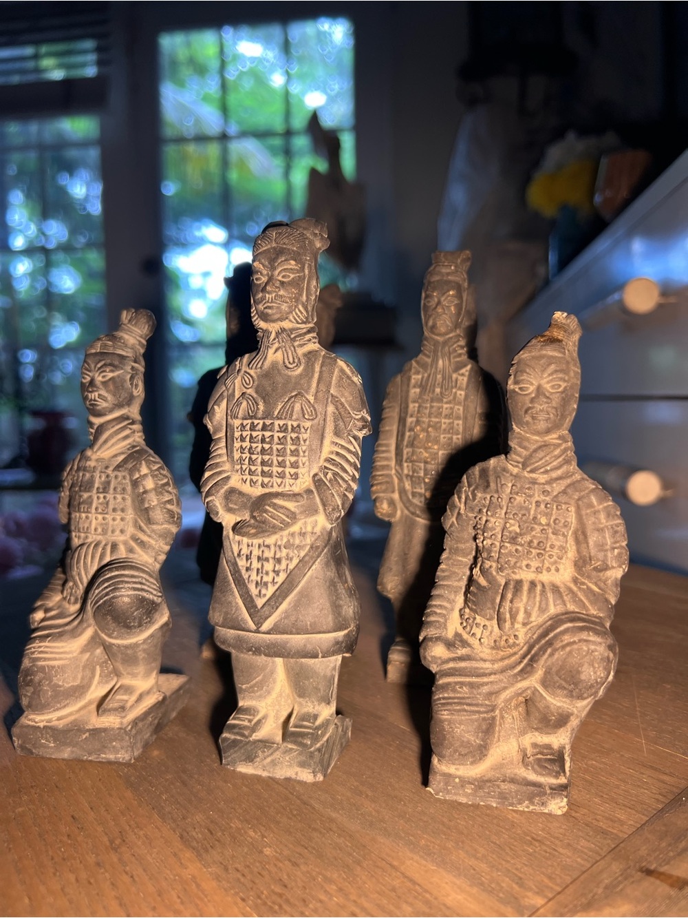 Decorative Terracotta Warrior Statue Set of 7